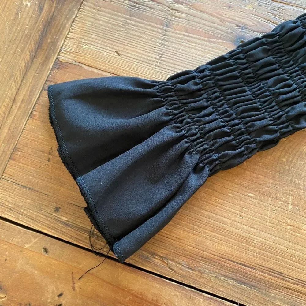 Shein Black Shirred Dress Or Tunic Size 5